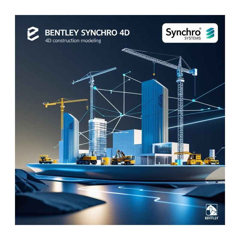 Bentley SYNCHRO 4D – 1 Year Commercial License for Advanced Construction Management & 4D Planning Software