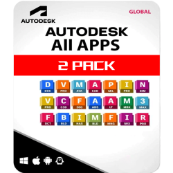 2 PACK Autodesk - Download Link and Win License - 3 Devices